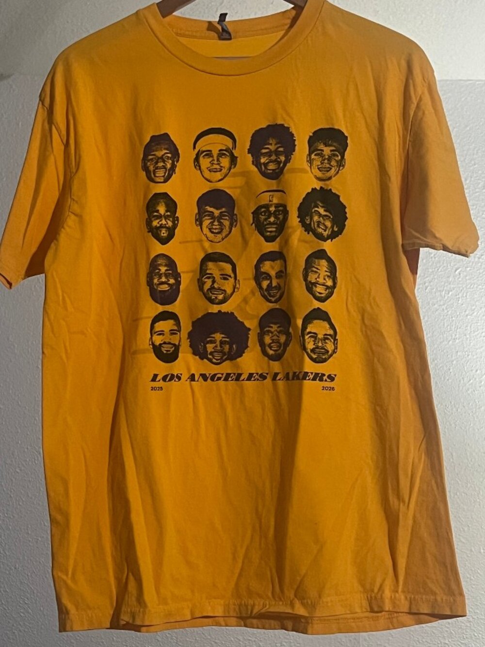 2025-2026 Los Angeles Lakers tee-shirt (X-LARGE)